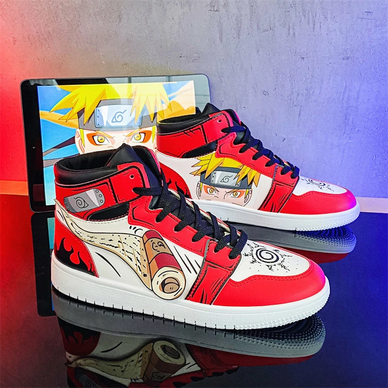 New Naruto Uzumaki Fairy Mode Casual High Top Sneaker 7 New Naruto Uzumaki Fairy Mode Casual High Top Sneaker - Image 7