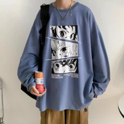 New Tanjiro, Zenitsu & Giyu Eyes Long Sleeve T-shirt