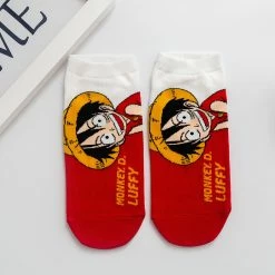 Circumtoy One Piece Chibi Luffy & Chopper Low-cut Socks -accessories outlet store 15683367977 1058026234 2048x