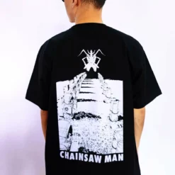 New Chainsaw Man The Darkness Devil Black T-shirt