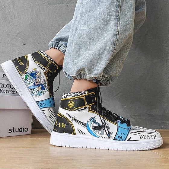 New Trafalgar D. Water Law Outdoor Mid Top Sneaker 4 New Trafalgar D. Water Law Outdoor Mid Top Sneaker - Image 4