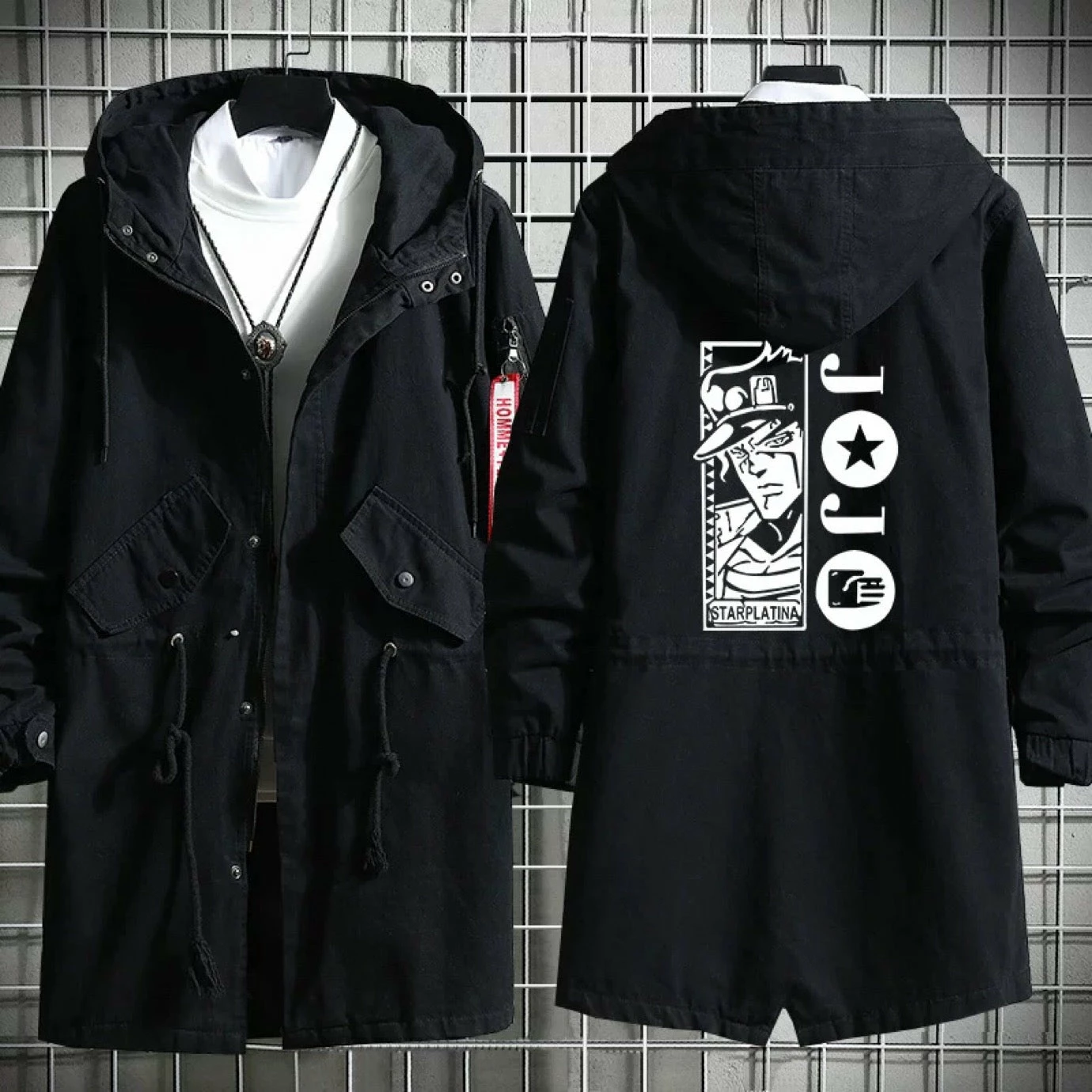 New JoJo's Bizarre Adventure Long Cotton Trench Coat 1 New JoJo's Bizarre Adventure Long Cotton Trench Coat
