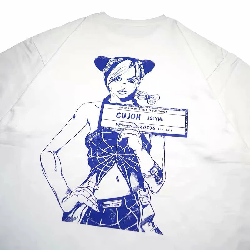 New Stone Ocean Jolyne Cujoh White T-shirt 2 New Stone Ocean Jolyne Cujoh White T-shirt - Image 2