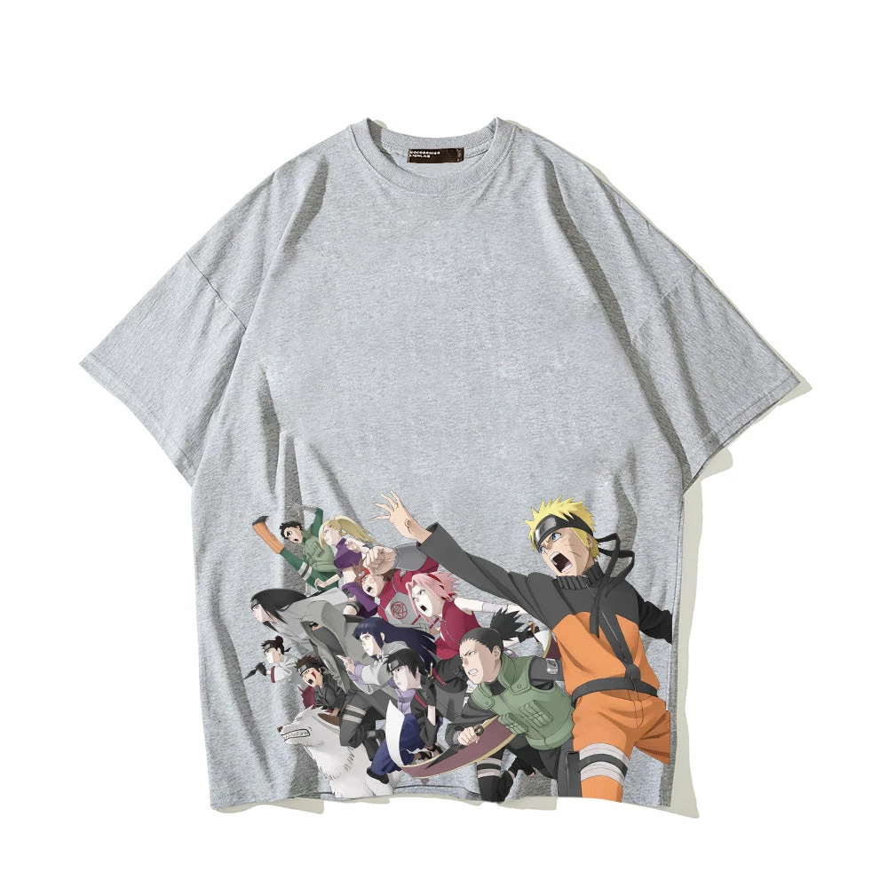 New Naruto Shippuden Charging Forward Summer T-shirt 8 New Naruto Shippuden Charging Forward Summer T-shirt - Image 8