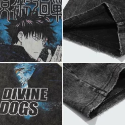 New Jujutsu Kaisen Megumi Fushiguro And Divine Dogs Summer T-shirt -accessories outlet store 939725DF056F6FE3D84BD45672B6F146 2048x