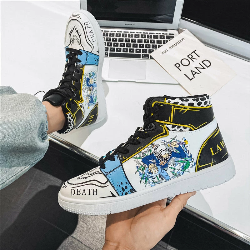 New Trafalgar D. Water Law Outdoor Mid Top Sneaker 1 New Trafalgar D. Water Law Outdoor Mid Top Sneaker