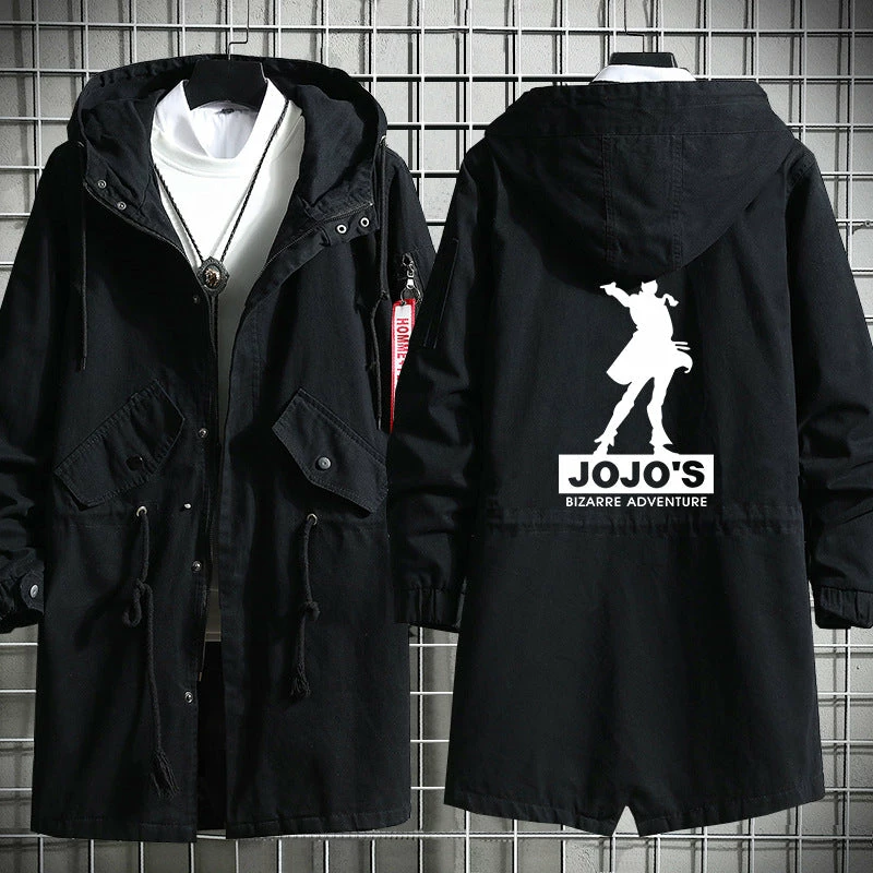New JoJo's Bizarre Adventure Long Cotton Trench Coat 9 New JoJo's Bizarre Adventure Long Cotton Trench Coat - Image 9