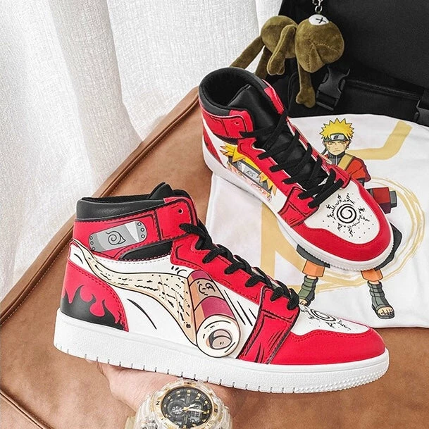 New Naruto Uzumaki Fairy Mode Casual High Top Sneaker 6 New Naruto Uzumaki Fairy Mode Casual High Top Sneaker - Image 6