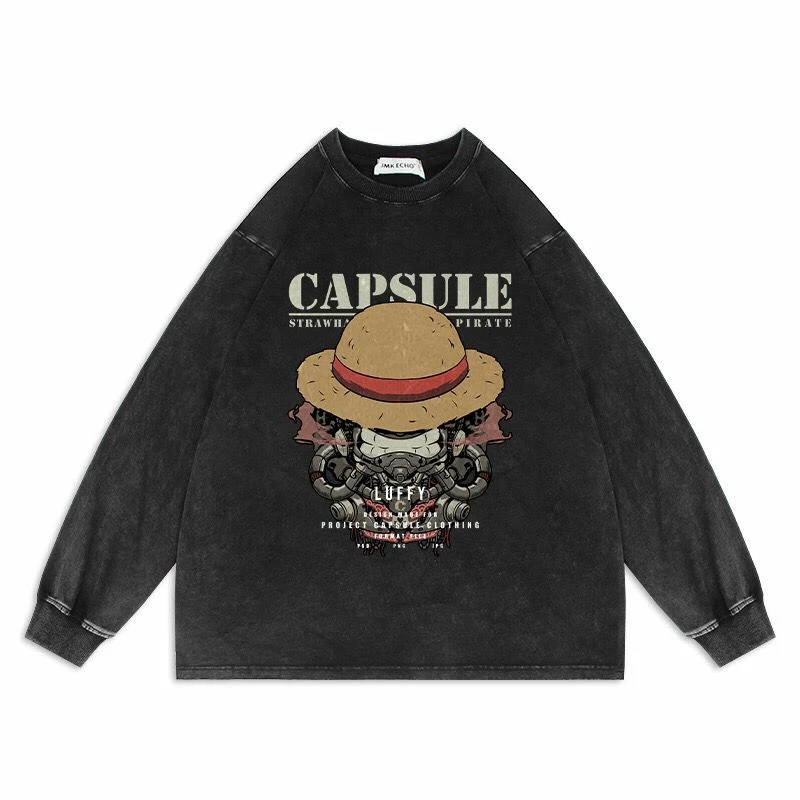 New One Piece Black Long-sleeve T-shirt 1 New One Piece Black Long-sleeve T-shirt