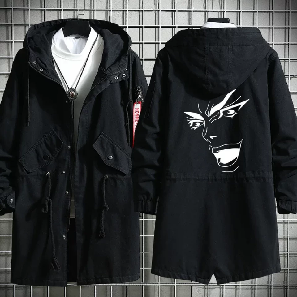New JoJo's Bizarre Adventure Long Cotton Trench Coat 2 New JoJo's Bizarre Adventure Long Cotton Trench Coat - Image 2