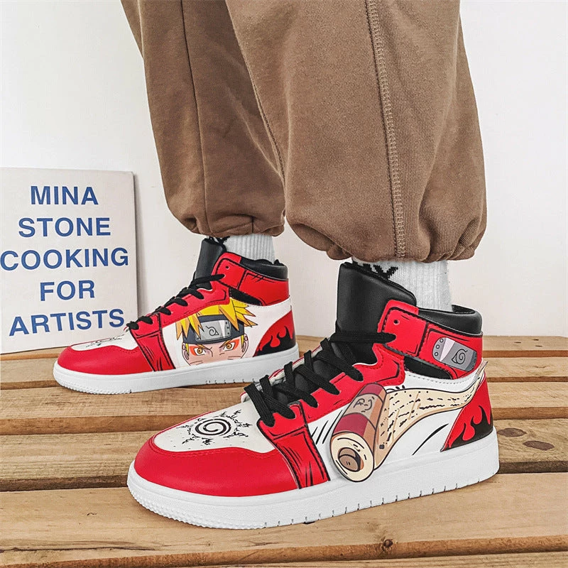 New Naruto Uzumaki Fairy Mode Casual High Top Sneaker 2 New Naruto Uzumaki Fairy Mode Casual High Top Sneaker - Image 2
