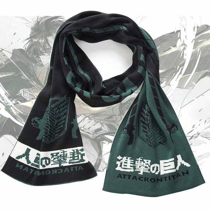 New Attack On Titan Winter Wrap Scarf 1 New Attack On Titan Winter Wrap Scarf