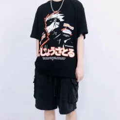 New Jujutsu Kaisen Satoru Gojo Side Face Summer T-shirt -accessories outlet store IMG 2129 20210511 205101 2048x
