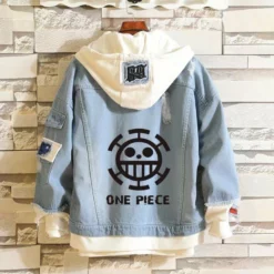 Circumtoy One Piece Stylish Hooded Denim Jacket