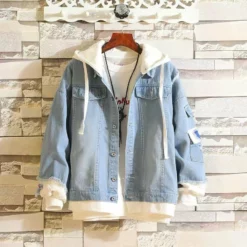 Circumtoy One Piece Stylish Hooded Denim Jacket -accessories outlet store IMG 2413 2048x