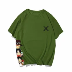 Circumtoy One Piece Cartoon Luffy, Ace And Sabo Crossmark Summer T-shirt -accessories outlet store IMG 5375 20200406 170252 2048x