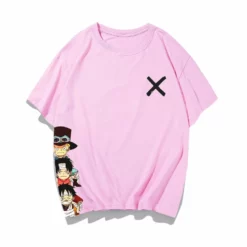 Circumtoy One Piece Cartoon Luffy, Ace And Sabo Crossmark Summer T-shirt -accessories outlet store IMG 5378 20200406 170300 2048x