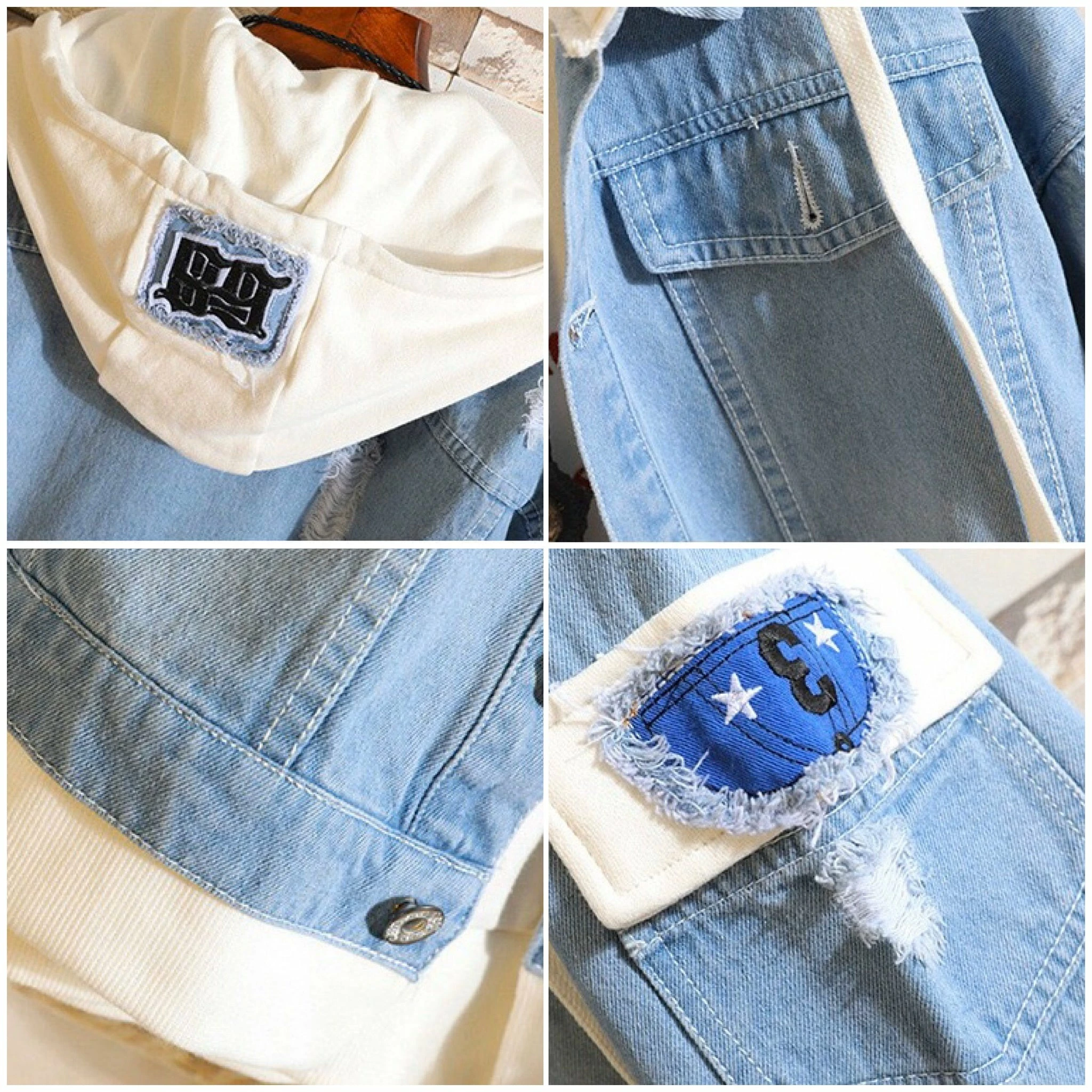 New Attack On Titan Stylish Hooded Denim Jacket 10 New Attack On Titan Stylish Hooded Denim Jacket - Image 10