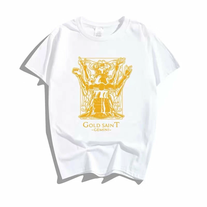 New Saint Seiya 12 Gold Saints Constellation White Summer T-shirt 6 New Saint Seiya 12 Gold Saints Constellation White Summer T-shirt - Image 6