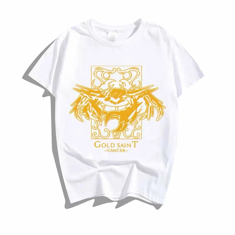 New Saint Seiya 12 Gold Saints Constellation White Summer T-shirt 7 New Saint Seiya 12 Gold Saints Constellation White Summer T-shirt - Image 7