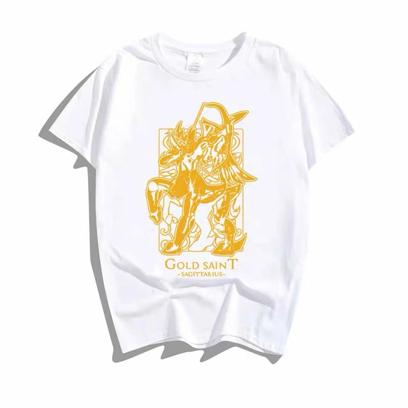 New Saint Seiya 12 Gold Saints Constellation White Summer T-shirt 12 New Saint Seiya 12 Gold Saints Constellation White Summer T-shirt - Image 12