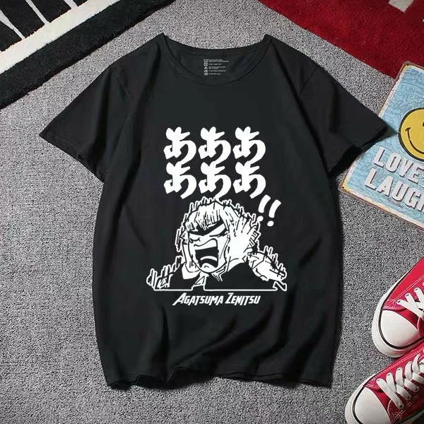 New Demon Slayer Zenitsu Agatsuma Yelling Summer T-shirt 3 New Demon Slayer Zenitsu Agatsuma Yelling Summer T-shirt - Image 3