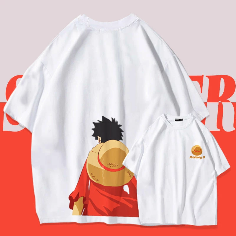 New One Piece Monkey D. Luffy's Back Summer T-shirt 2 New One Piece Monkey D. Luffy's Back Summer T-shirt - Image 2