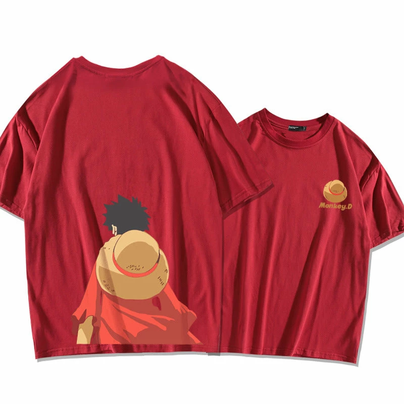 New One Piece Monkey D. Luffy's Back Summer T-shirt 3 New One Piece Monkey D. Luffy's Back Summer T-shirt - Image 3
