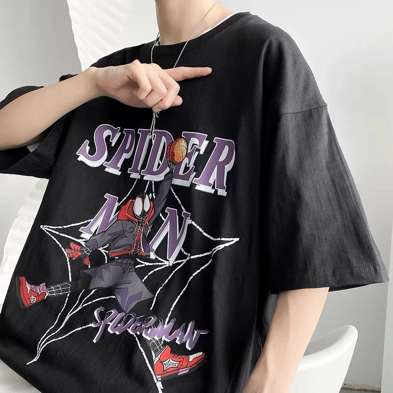 New Spider-Man Playing Basketball Summer T-shirt 4 New Spider-Man Playing Basketball Summer T-shirt - Image 4