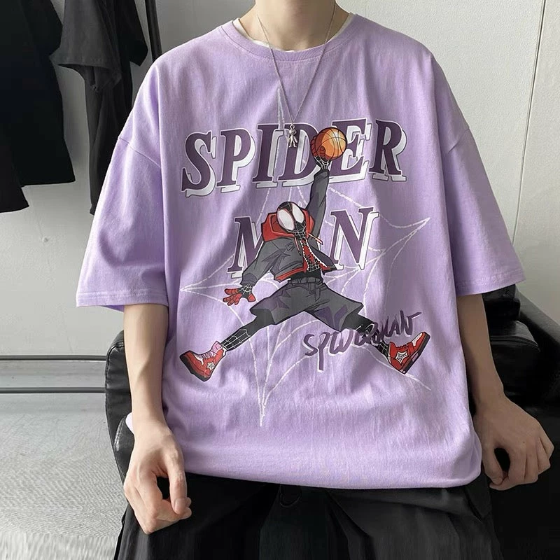 New Spider-Man Playing Basketball Summer T-shirt 8 New Spider-Man Playing Basketball Summer T-shirt - Image 8