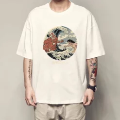 New Attack On Titan Fights In Wave Summer T-shirt