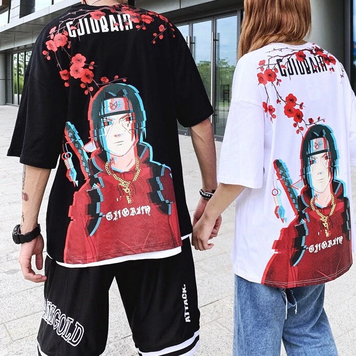 New Itachi Uchiha Sharingan Pixel Summer T-shirt 9 New Itachi Uchiha Sharingan Pixel Summer T-shirt - Image 9