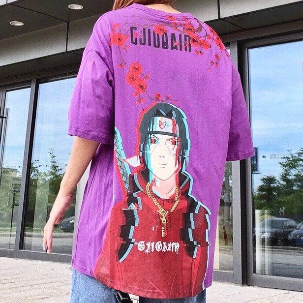 New Itachi Uchiha Sharingan Pixel Summer T-shirt 10 New Itachi Uchiha Sharingan Pixel Summer T-shirt - Image 10