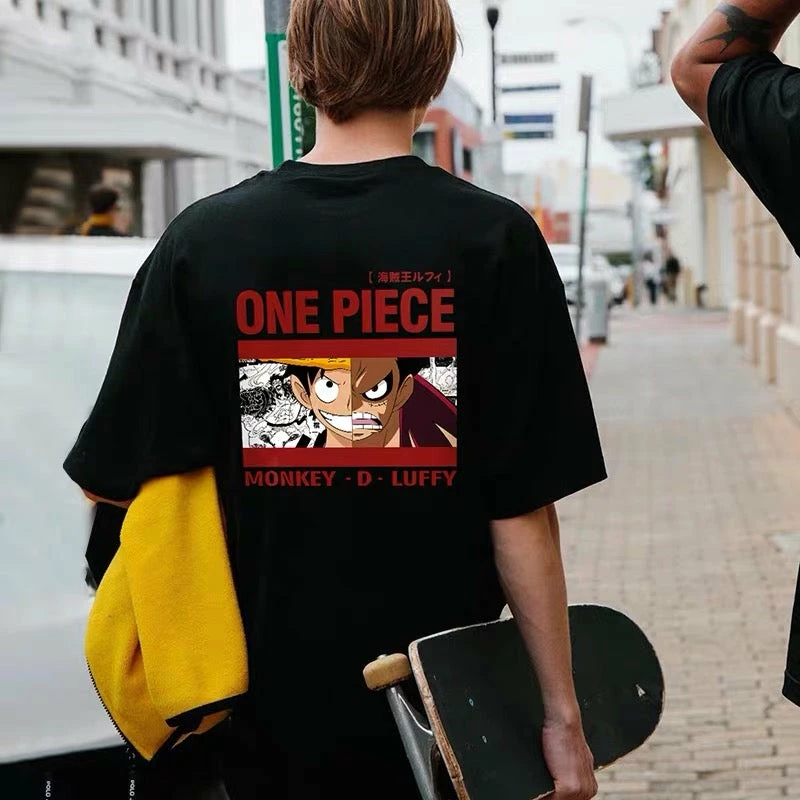 New Monkey D. Luffy Double-Faced Summer T-shirt 7 New Monkey D. Luffy Double-Faced Summer T-shirt - Image 7