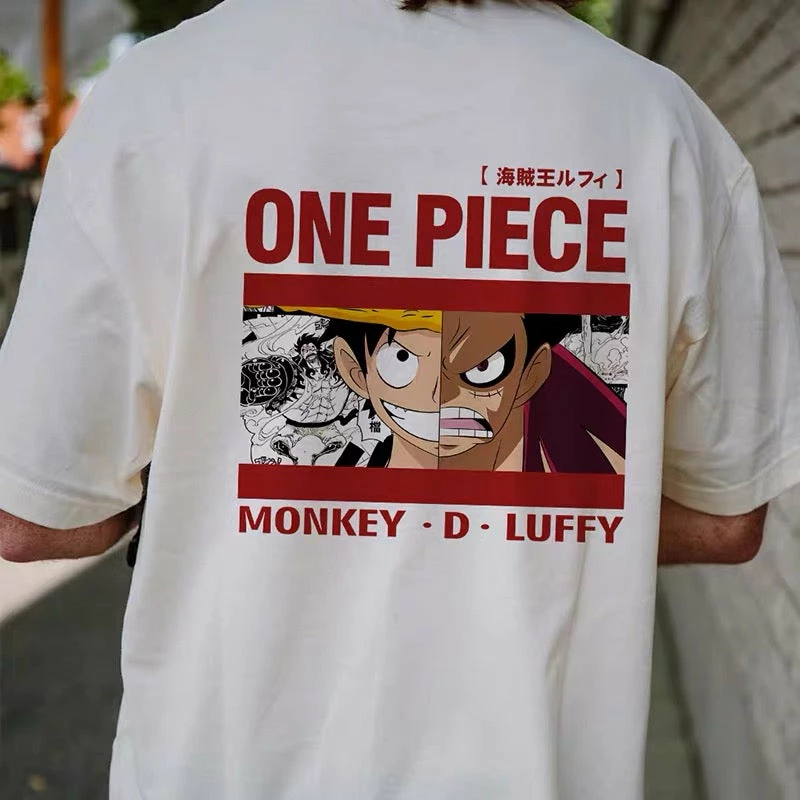 New Monkey D. Luffy Double-Faced Summer T-shirt 8 New Monkey D. Luffy Double-Faced Summer T-shirt - Image 8