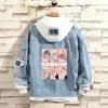 Circumtoy JoJo's Bizarre Adventure Stylish Hooded Denim Jacket
