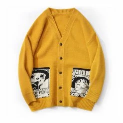 New Monkey D. Luffy And Tony Tony Chopper Cardigan Knit Sweater -accessories outlet store IMG 9204 20201011 232828 2048x
