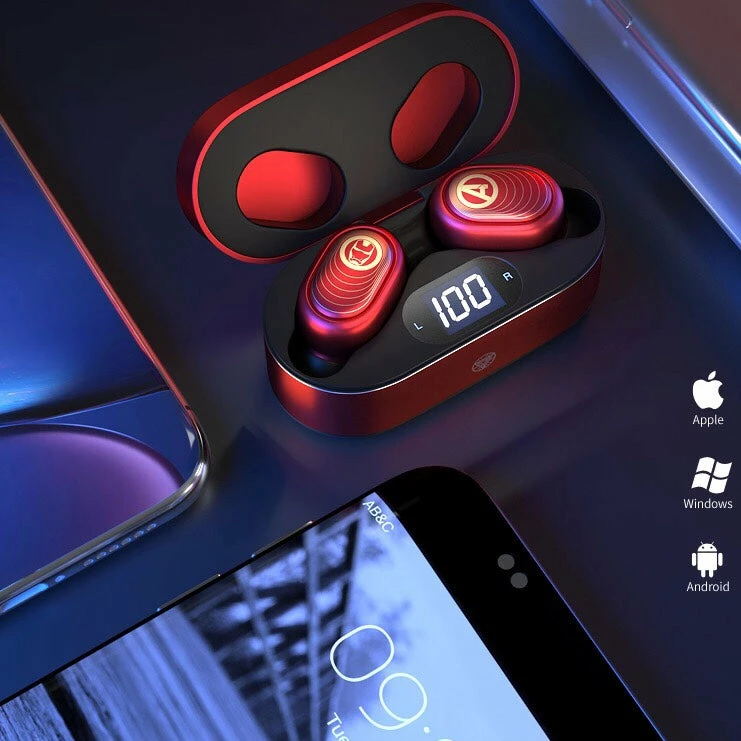 New Avengers LED Display Wireless In-Ear Headphones 2 New Avengers LED Display Wireless In-Ear Headphones - Image 2