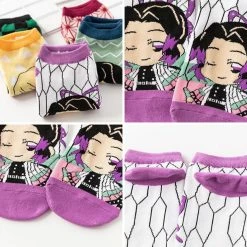 Others Demon Slayer Cartoon 5-Pack Low-cut Socks -accessories outlet store IMG 9463 20201112 134922 2048x