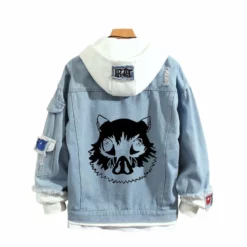 New Demon Slayer: Kimetsu No Yaiba Stylish Hooded Denim Jacket -accessories outlet store InosukeHashibira 3ed2ec85 2944 44f2 aba4 f9ad104deea3 2048x