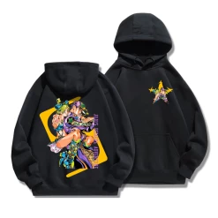 Circumtoy JoJo's Bizarre Adventure Hoodie -accessories outlet store Jotaroanddaughterblack 2048x