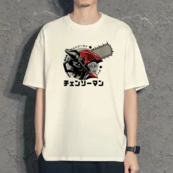 New Chainsaw Man Black&White Summer T-shirt -accessories outlet store O1CN01F8QQQw24PvIEubybN 1114367384 2048x