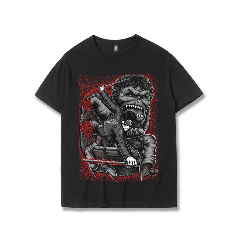 New Attack On Titan Levi Vs Beast Titan Summer T-shirt 5 New Attack On Titan Levi Vs Beast Titan Summer T-shirt - Image 5