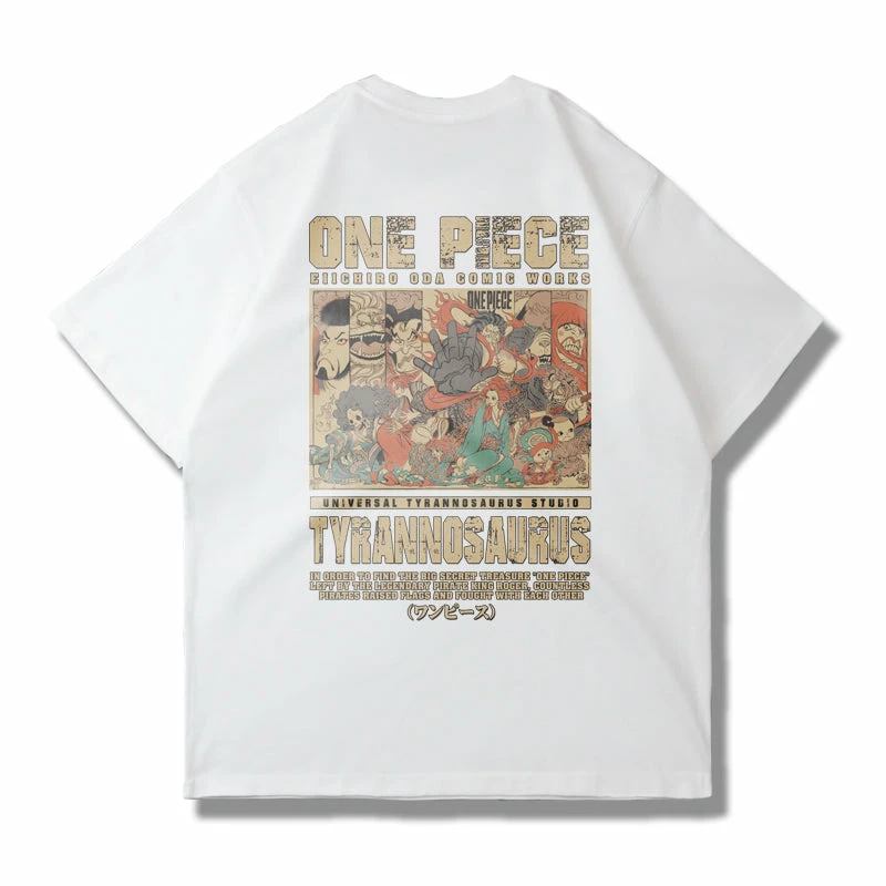 New One Piece Comic Style Summer T-shirt 3 New One Piece Comic Style Summer T-shirt - Image 3