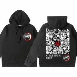 Circumtoy Demon Slayer Black Back Pattern Pullover Hoodie