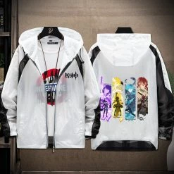 Circumtoy Genshin Impact Eula/Diluc/Raiden Zip Up Windbreaker Jacket
