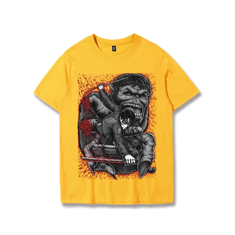 New Attack On Titan Levi Vs Beast Titan Summer T-shirt 4 New Attack On Titan Levi Vs Beast Titan Summer T-shirt - Image 4