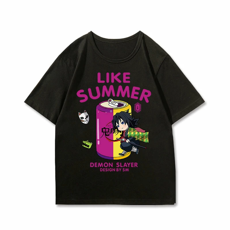 New Demon Slayer Like Summer T-shirt 3 New Demon Slayer Like Summer T-shirt - Image 3