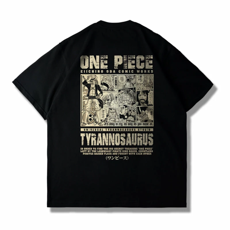 New One Piece Comic Style Summer T-shirt 2 New One Piece Comic Style Summer T-shirt - Image 2