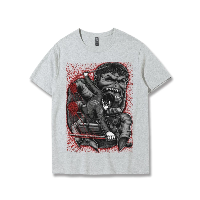 New Attack On Titan Levi Vs Beast Titan Summer T-shirt 3 New Attack On Titan Levi Vs Beast Titan Summer T-shirt - Image 3